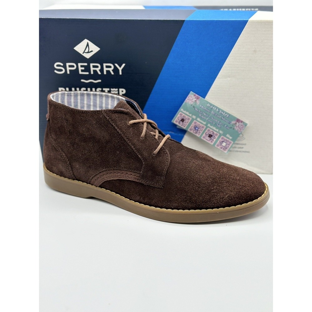 Sperry Newman Leather Chukka Boots Brown Sz 11 NWOB